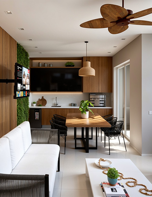 Ambiente projetado pela designer de interiores Taiane Prado em Sorocaba
